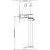 Кронштейн для мониторов ЖК Buro M3 черный 15"-27" макс.9кг крепление к столешнице поворот и наклон