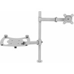 Кронштейн для монитора/ноутбука Cactus CS-VM-LH07-AL серебряный 13"-27" макс.8кг настольный поворот и наклон