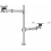 Кронштейн для монитора/ноутбука Cactus CS-VM-LH07-AL серебряный 13"-27" макс.8кг настольный поворот и наклон