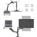 Кронштейн для монитора/ноутбука Cactus CS-VM-LH08-BK черный 13"-27" макс.8кг настольный поворот и наклон