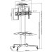 Подставка для телевизора Ultramounts UM262 черный 37"-75" макс.50кг напольный мобильный