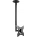 Кронштейн для телевизора Ultramounts UM890 черный 17"-43" макс.30кг потолочный поворотно-выдвижной и наклонный