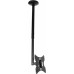 Кронштейн для телевизора Ultramounts UM890 черный 17"-43" макс.30кг потолочный поворотно-выдвижной и наклонный