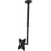 Кронштейн для телевизора Ultramounts UM890 черный 17"-43" макс.30кг потолочный поворотно-выдвижной и наклонный