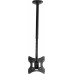Кронштейн для телевизора Ultramounts UM890 черный 17"-43" макс.30кг потолочный поворотно-выдвижной и наклонный