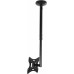 Кронштейн для телевизора Ultramounts UM890 черный 17"-43" макс.30кг потолочный поворотно-выдвижной и наклонный