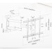 Кронштейн для телевизора Ultramounts UM911 черный 37"-80" макс.50кг настенный поворотно-выдвижной и наклонный