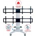 Подставка для телевизора Arm Media PT-STAND-16 серебристый 26"-55" макс.120кг напольный фиксированный