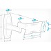 Кронштейн для телевизора Holder LCDS-5064 белый 10"-32" макс.30кг настенный поворотно-выдвижной и наклонный