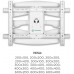 Кронштейн для телевизора Onkron M6L белый 40"-75" макс.45кг настенный поворот и наклон