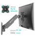 Кронштейн для телевизора Onkron G120 черный 13"-34" макс.8кг настенный поворот и наклон верт.перемещ.