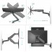 Кронштейн для телевизора Onkron G150 черный 13"-34" макс.8кг настенный поворот и наклон верт.перемещ.