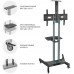 Подставка для телевизора Onkron TS1551 черный 40"-70" макс.60.5кг напольный мобильный