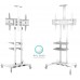 Подставка для телевизора Onkron TS1552 белый 40"-70" макс.60.5кг напольный мобильный
