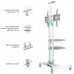 Подставка для телевизора Onkron TS1552 белый 40"-70" макс.60.5кг напольный мобильный