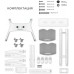 Подставка для телевизора Onkron TS1552 белый 40"-70" макс.60.5кг напольный мобильный
