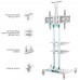 Подставка для телевизора Onkron TS1881 белый 50"-86" макс.90.9кг напольный мобильный