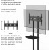 Подставка для телевизора Onkron TS1351 черный 32"-65" макс.50кг напольный мобильный
