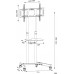 Стойка для телевизора Cactus CS-ST04H черный 37"-70" макс.45кг напольный мобильный