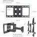 Кронштейн для телевизора Kromax GALACTIC-57 черный 32"-75" макс.60кг настенный поворотно-выдвижной и наклонный