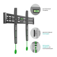 Кронштейн для телевизора Onkron FM6 черный 43"-85" макс.68.2кг настенный фиксированный Кронштейн для телевизора Onkron FM6 черный 43"-85" макс.68.2кг настенный фиксированный