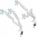 Кронштейн для мониторов Onkron G200 белый 13"-32" макс.18кг настольный поворот и наклон верт.перемещ.