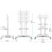 Стойка для телевизора Onkron TS1351 белый 32"-65" макс.50кг напольный мобильный