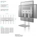 Стойка для телевизора Onkron TS1351 белый 32"-65" макс.50кг напольный мобильный