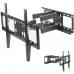 Кронштейн для телевизора Kromax OPTIMA-409 черный 32"-65" макс.45кг настенный поворотно-выдвижной и наклонный