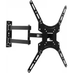 Кронштейн для телевизора Buro FL4S черный 20"-65" макс.25кг настенный поворотно-выдвижной и наклонный