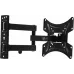 Кронштейн для телевизора Buro FL3S черный 20"-48" макс.15кг настенный поворотно-выдвижной и наклонный