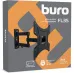 Кронштейн для телевизора Buro FL3S черный 20"-48" макс.15кг настенный поворотно-выдвижной и наклонный