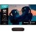 Телевизор LED Hisense 100" Laser TV 100L5F черный 4K Ultra HD 100Hz DVB-T DVB-T2 DVB-C DVB-S DVB-S2 WiFi Smart TV