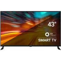 Телевизор LED SunWind 43" SUN-LED43XU400 Яндекс.ТВ черный 4K Ultra HD 60Hz DVB-T DVB-T2 DVB-C DVB-S DVB-S2 USB WiFi Smart TV