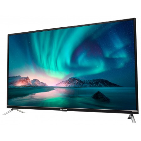 Телевизор LED Hyundai 43" H-LED43BU7008 Android TV Slim Design черный 4K Ultra HD 60Hz DVB-T DVB-T2 DVB-C DVB-S DVB-S2 USB WiFi Smart TV