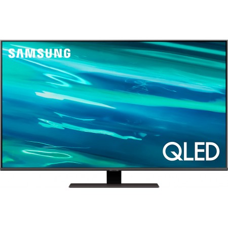 Телевизор QLED Samsung 50" QE50Q80AAUXRU Series 8 черненое серебро 4K Ultra HD 60Hz DVB-T2 DVB-C DVB-S2 WiFi Smart TV (RUS)