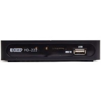 Ресивер DVB-T2 Сигнал Эфир HD-222 черный