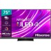 Телевизор QLED Hisense 75" 75U8HQ черный 4K Ultra HD 120Hz DVB-T DVB-T2 DVB-C DVB-S DVB-S2 WiFi Smart TV