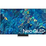 Телевизор QLED Samsung 55" QE55QN95BAUXCE Series 9 серебристый 4K Ultra HD 120Hz DVB-T2 DVB-C DVB-S2 USB WiFi Smart TV (RUS)