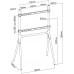 Подставка для телевизора Cactus CS-ST1247BKWN черный/орех 49"-70" макс.40кг напольный