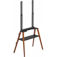 Подставка для телевизора Cactus CS-ST3645BKWN черный/орех 43"-65" макс.40кг напольный