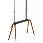 Подставка для телевизора Cactus CS-ST3646BKWN черный/орех 49"-75" макс.40кг напольный