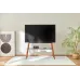 Подставка для телевизора Cactus CS-ST3647BKWN черный/орех 49"-75" макс.40кг напольный