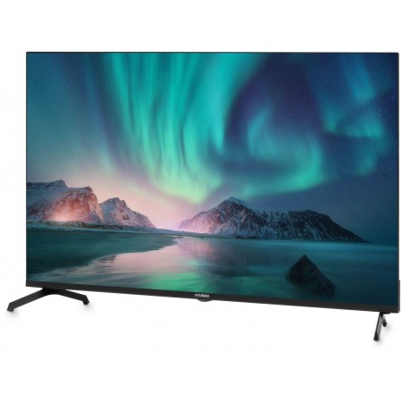 Телевизор LED Hyundai 43" H-LED43BU7006 Android TV Frameless Metal черный 4K Ultra HD 60Hz DVB-T DVB-T2 DVB-C DVB-S DVB-S2 USB WiFi Smart TV