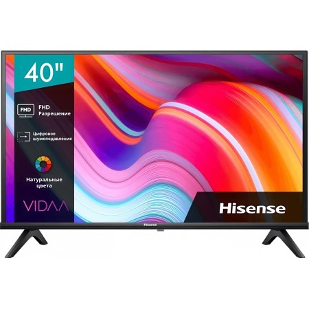 Телевизор LED Hisense 40" 40A4K Frameless черный FULL HD 60Hz DVB-T DVB-T2 DVB-C DVB-S DVB-S2 USB WiFi Smart TV (RUS)
