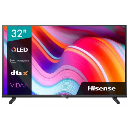 Телевизор QLED Hisense 32" 32A5KQ Frameless черный FULL HD 60Hz DVB-T DVB-T2 DVB-C DVB-S DVB-S2 WiFi Smart TV (RUS)