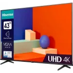 Телевизор LED Hisense 43" 43A6K Frameless черный 4K Ultra HD 60Hz DVB-T DVB-T2 DVB-C DVB-S DVB-S2 USB WiFi Smart TV