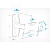 Кронштейн для телевизора Holder LCDS-5063 белый 19"-32" макс.30кг настенный поворот и наклон