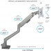 Кронштейн для мониторов Arm Media LCD-T35 серебристый 17"-34" макс.9кг настольный поворот и наклон верт.перемещ.
