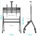 Стойка для телевизора Onkron TS2080 черный 60"-120" макс.150кг напольный мобильный